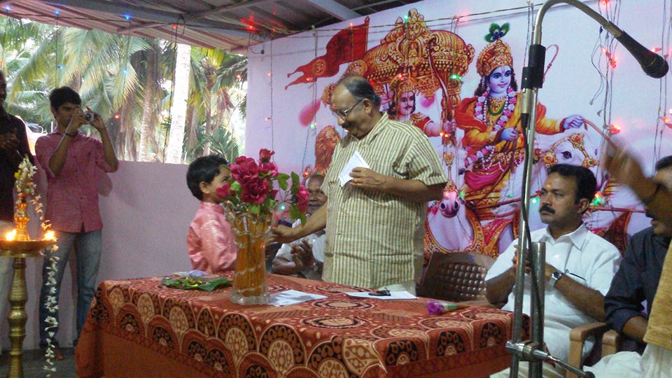 Bhajana Mandapam Inauguration by Sri Nedumudi Venu